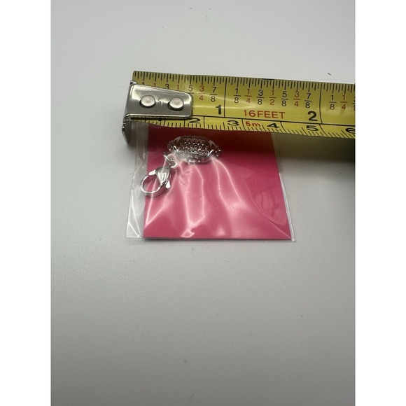 Origami Owl Pave Football Dangle Charm DG4051 Silver Crystal Sports Jewelry NEW - Picture 3 of 3